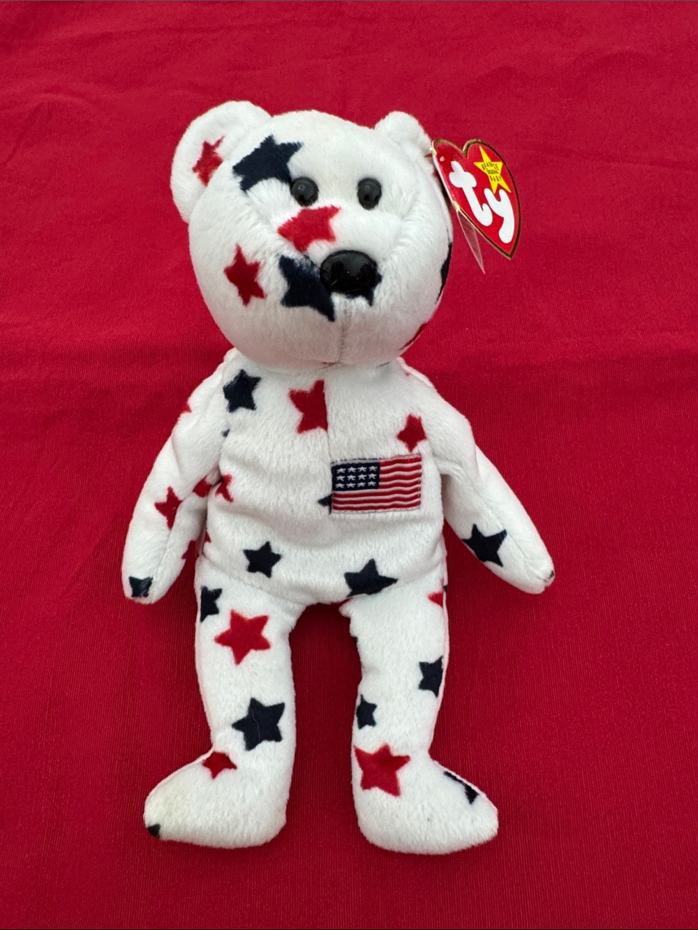 Ty Glory July 4th, 1997 Patriotic Star Bear (mlb)